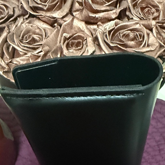 Saint Laurent Black Leather Soft Shell Eyeglass Case - Picture 2 of 7